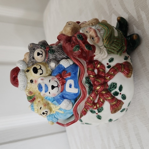 Fitz And Floyd, Holiday Elf, Candy Dish, Lidded Box - Picture 3 of 15